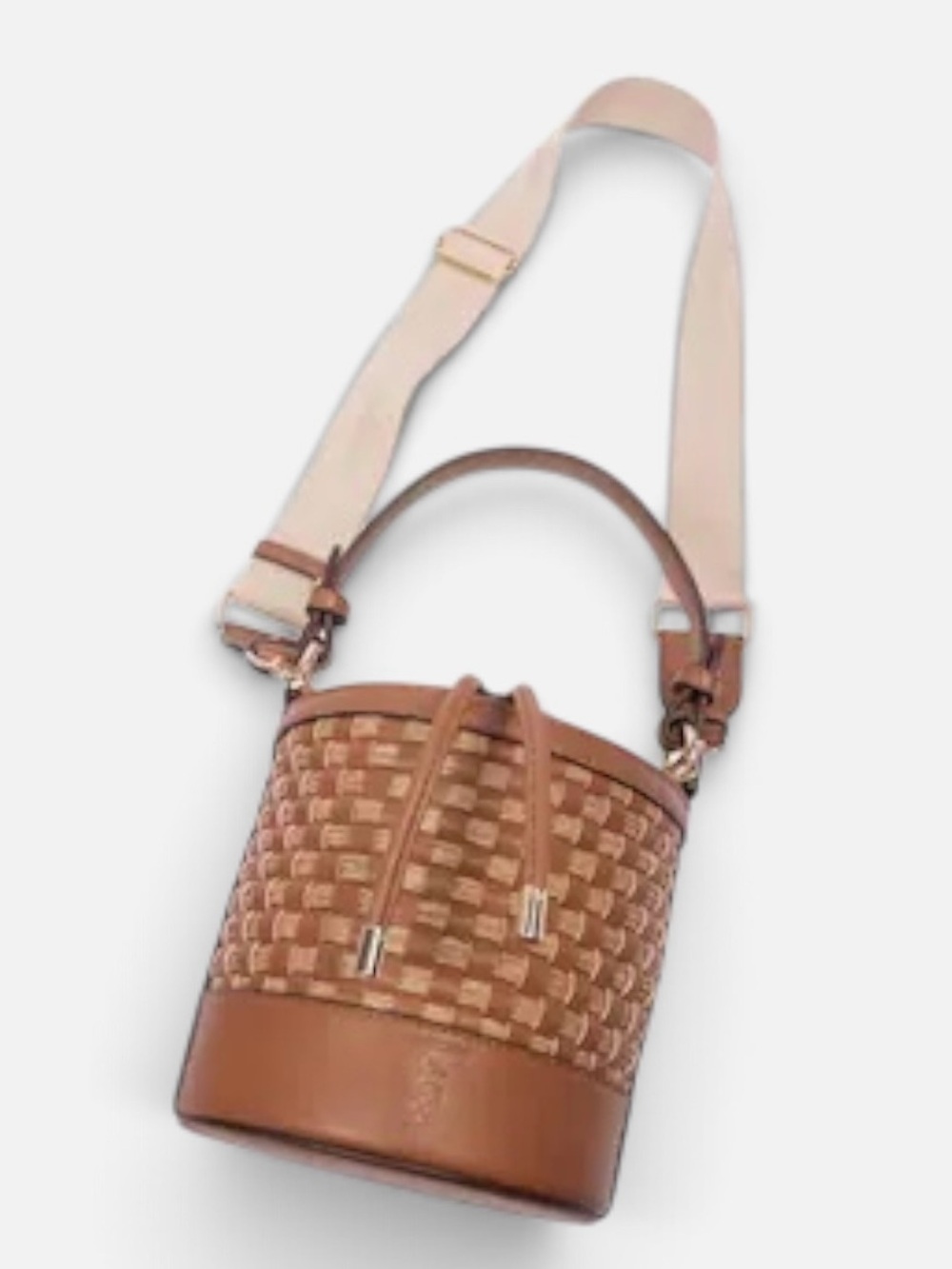 NEW Tommy Bahama 2026 Cinch Drawstring Mini Bucket Satchel Crossbody Bag NWT - Picture 11 of 13
